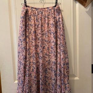 Host Pick (Easy Breezy Party) Bobeau Pink Floral Flowy Skirt